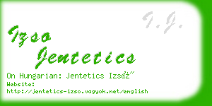 izso jentetics business card